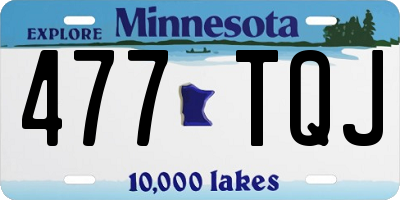 MN license plate 477TQJ