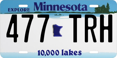 MN license plate 477TRH