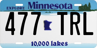 MN license plate 477TRL