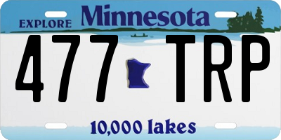 MN license plate 477TRP