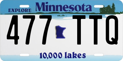 MN license plate 477TTQ