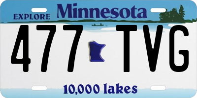 MN license plate 477TVG