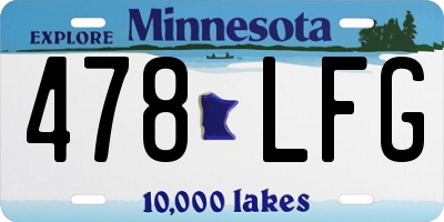 MN license plate 478LFG