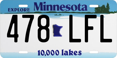 MN license plate 478LFL