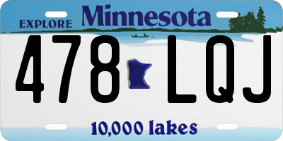 MN license plate 478LQJ