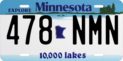 MN license plate 478NMN