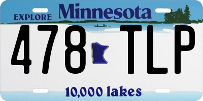 MN license plate 478TLP