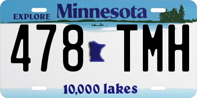 MN license plate 478TMH