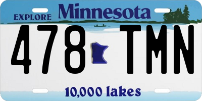 MN license plate 478TMN