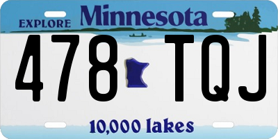 MN license plate 478TQJ