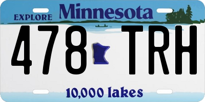 MN license plate 478TRH
