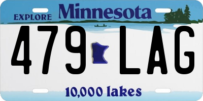 MN license plate 479LAG