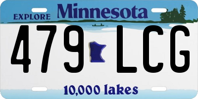 MN license plate 479LCG