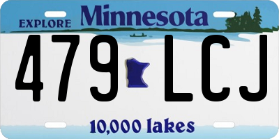 MN license plate 479LCJ