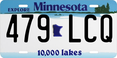 MN license plate 479LCQ
