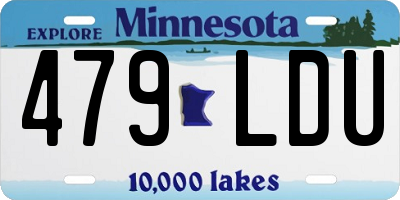MN license plate 479LDU