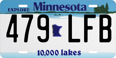 MN license plate 479LFB
