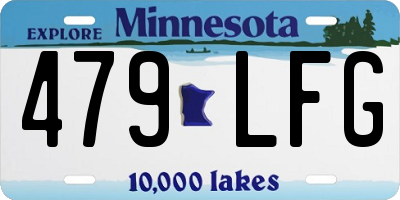 MN license plate 479LFG