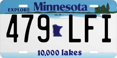 MN license plate 479LFI