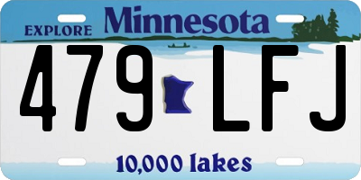 MN license plate 479LFJ