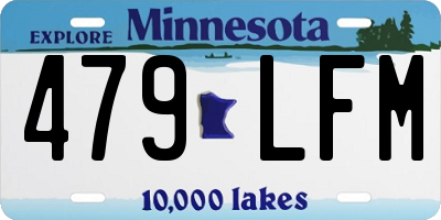 MN license plate 479LFM