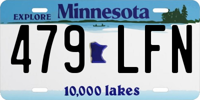 MN license plate 479LFN