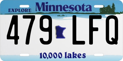 MN license plate 479LFQ