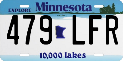 MN license plate 479LFR