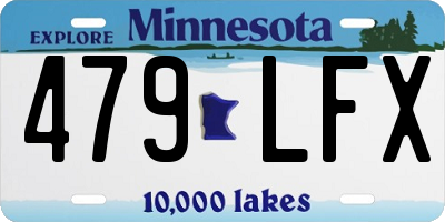 MN license plate 479LFX