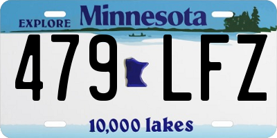MN license plate 479LFZ