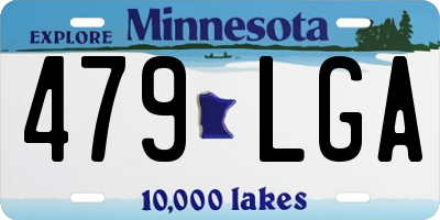 MN license plate 479LGA