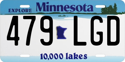 MN license plate 479LGD