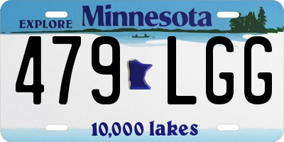 MN license plate 479LGG