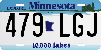 MN license plate 479LGJ