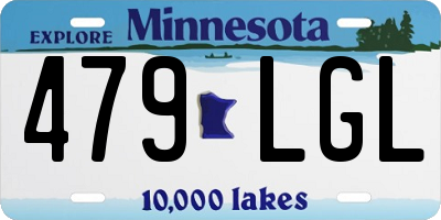 MN license plate 479LGL