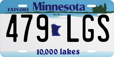 MN license plate 479LGS
