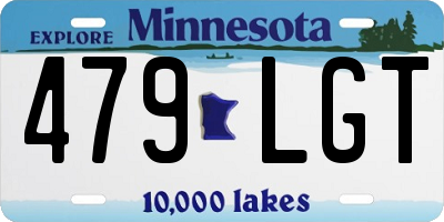 MN license plate 479LGT