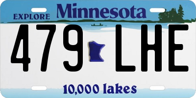MN license plate 479LHE
