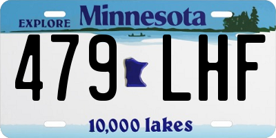 MN license plate 479LHF