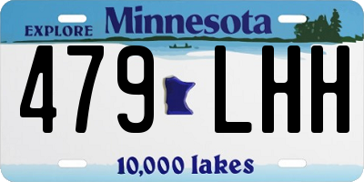 MN license plate 479LHH