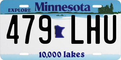 MN license plate 479LHU