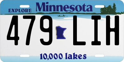 MN license plate 479LIH
