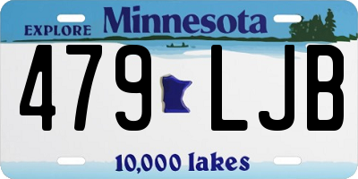 MN license plate 479LJB