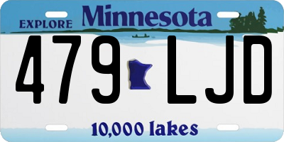 MN license plate 479LJD