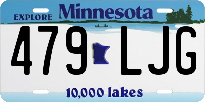 MN license plate 479LJG