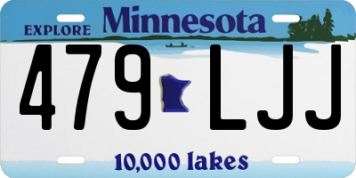 MN license plate 479LJJ