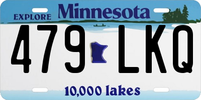 MN license plate 479LKQ