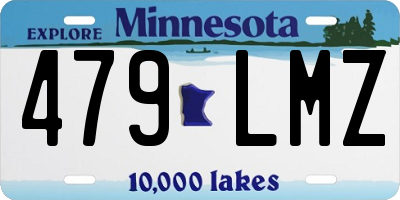 MN license plate 479LMZ