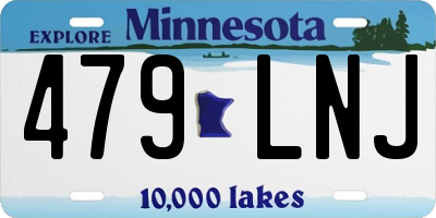 MN license plate 479LNJ