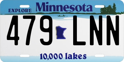 MN license plate 479LNN